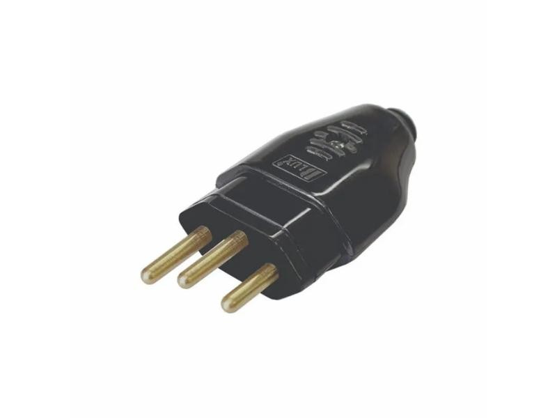 PLUGUE BLUX 180 2P+T 10A PRETO