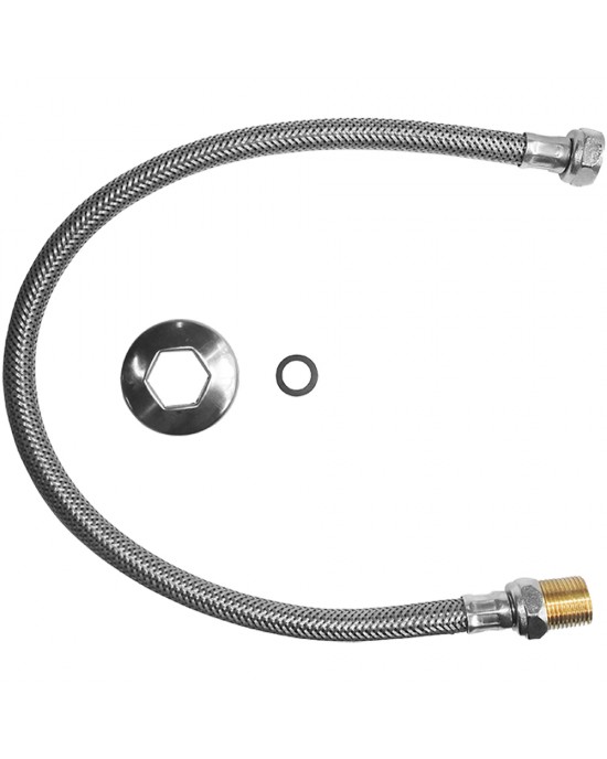 ENGATE FLEXIVEL ESTEVES TRANCADO 60CM INOX