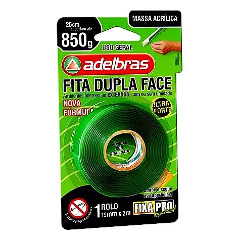 FITA DUPLA FACE ADELBRAS MASSA ACR 19MMX2M