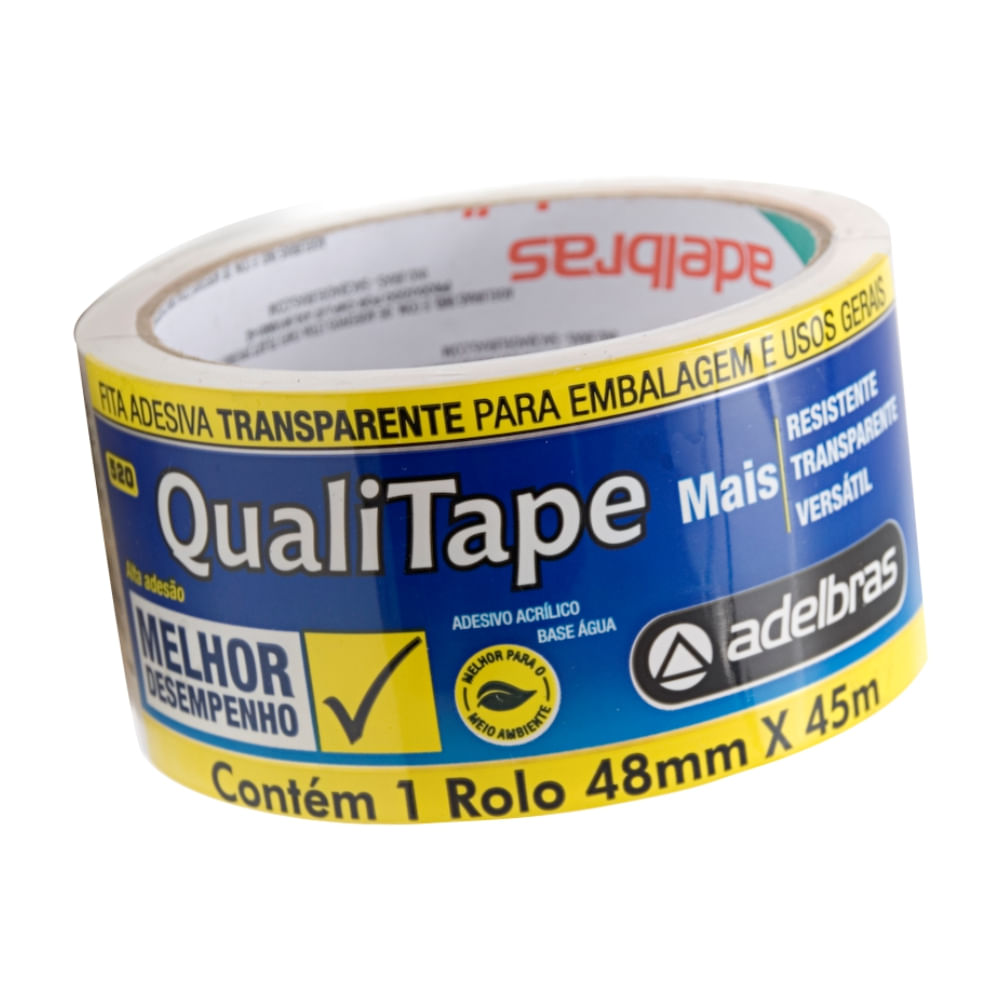 FITA ADESIVA ADELBRAS QUALITAPE TRANS 48MMX45M