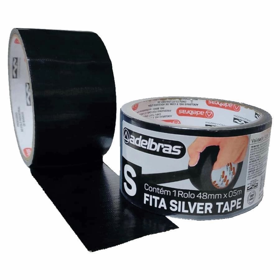 FITA SILVER TAPE ADELBRAS BRANCA 48MMX5M