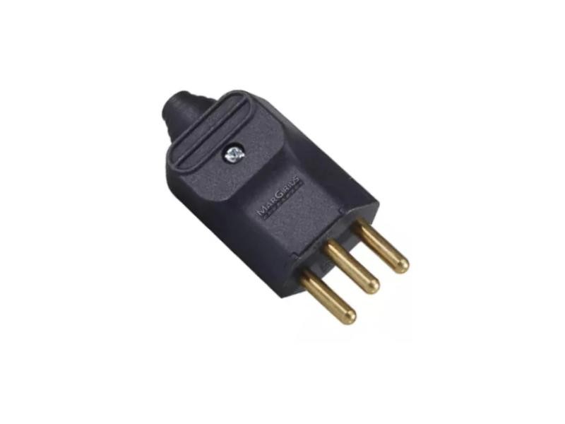 PLUGUE DE TOMADA MARGIRIUS DESMONTAVEL 2P+T 20A PRETO