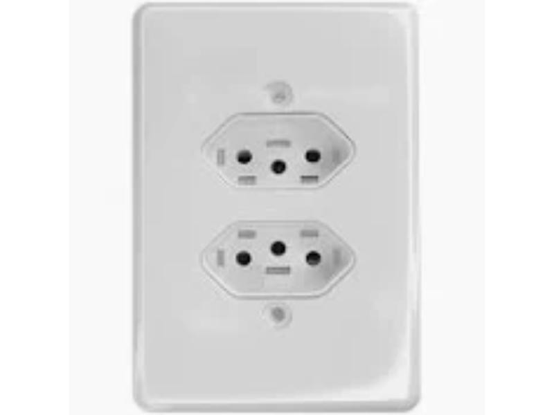 GRIS TOMADA DUPLA HLONGA 10A BRANCA