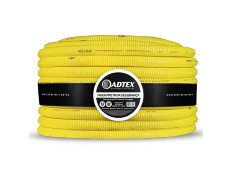 ELETRODUTO CORRUGADO ADTEX 32MM 1 AMARELO