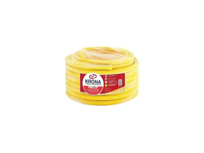ELETRODUTO CORRUGADO KRONA 32MM 1 AMARELO