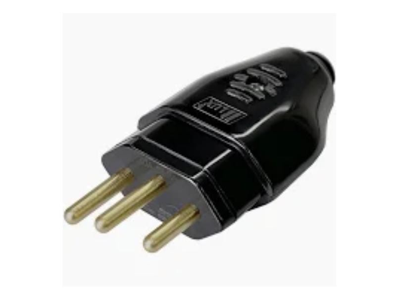 PLUGUE DE TOMADA BLUX DESMONTAVEL 180 2P+T 20A PRETO