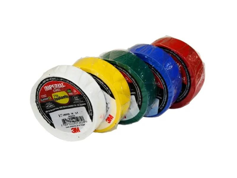 FITA ISOLANTE 3M IMPERIAL VERMELHO 18X10M